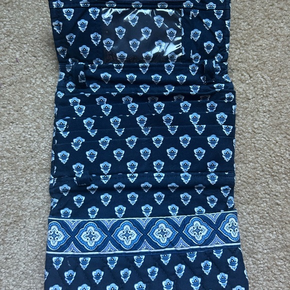 Vera Bradley Blue and White Patterned Wallet - Picture 2 of 4
